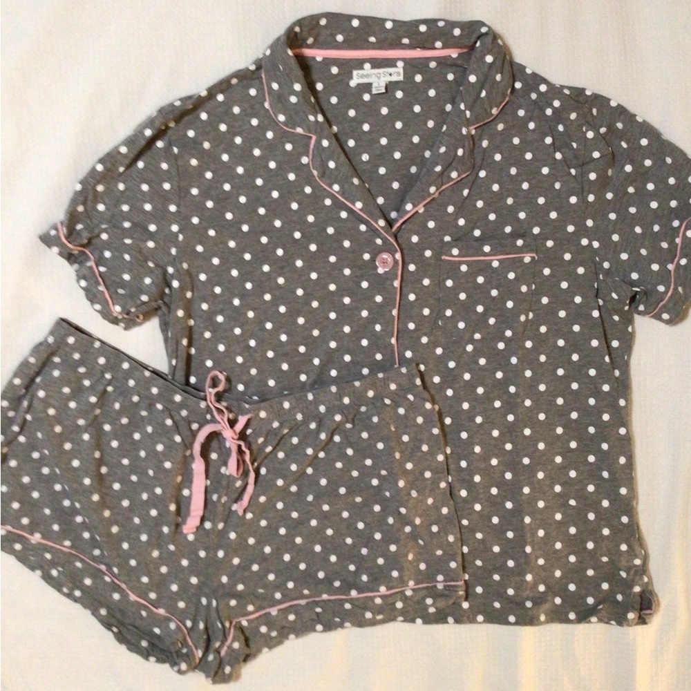 Seeing Stars Short Sleeve Pajama Set